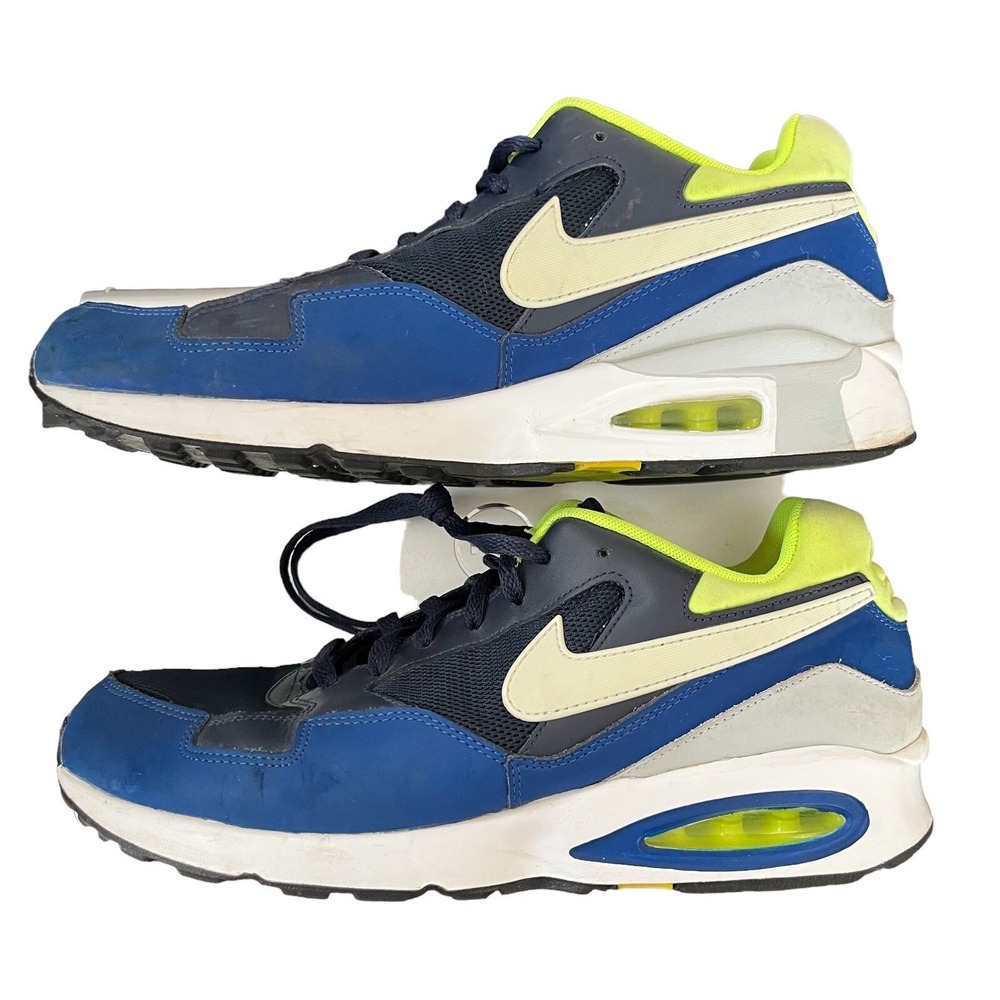 Nike Air Max Sneakers Mens Size 12 Blue Volt Green ST International Gym Workout